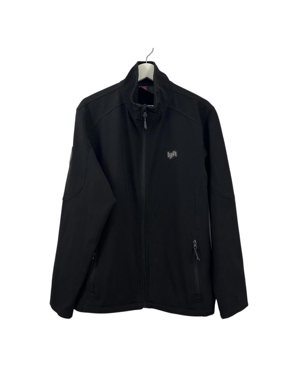 Lyft 1K Rides Men's Softshell Jacket Fleece Lined Black Size L